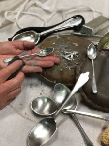 Casting Pewter Spoons - Old Salem Museums & Gardens