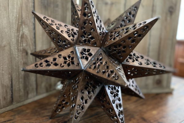 Medium Punched Tin Star Antique