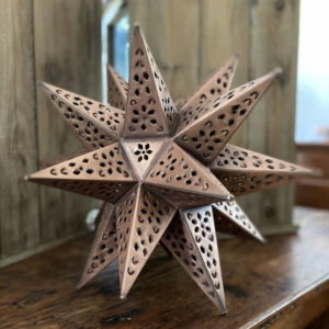 Medium Punched Tin Star Copper Finish
