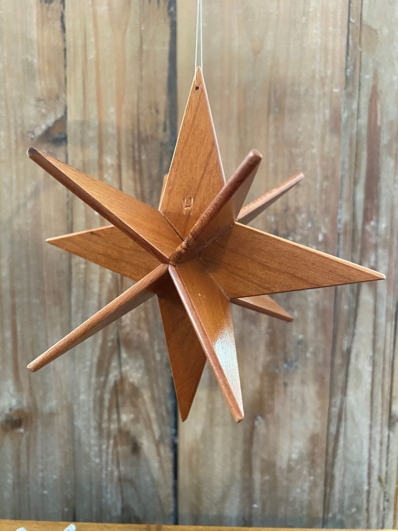 Wooden Moravian Star, Cherry - Old Salem Museums & Gardens