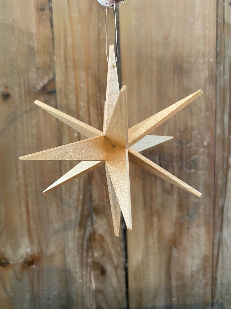 Wooden Moravian Star, Maple - Old Salem Museums & Gardens