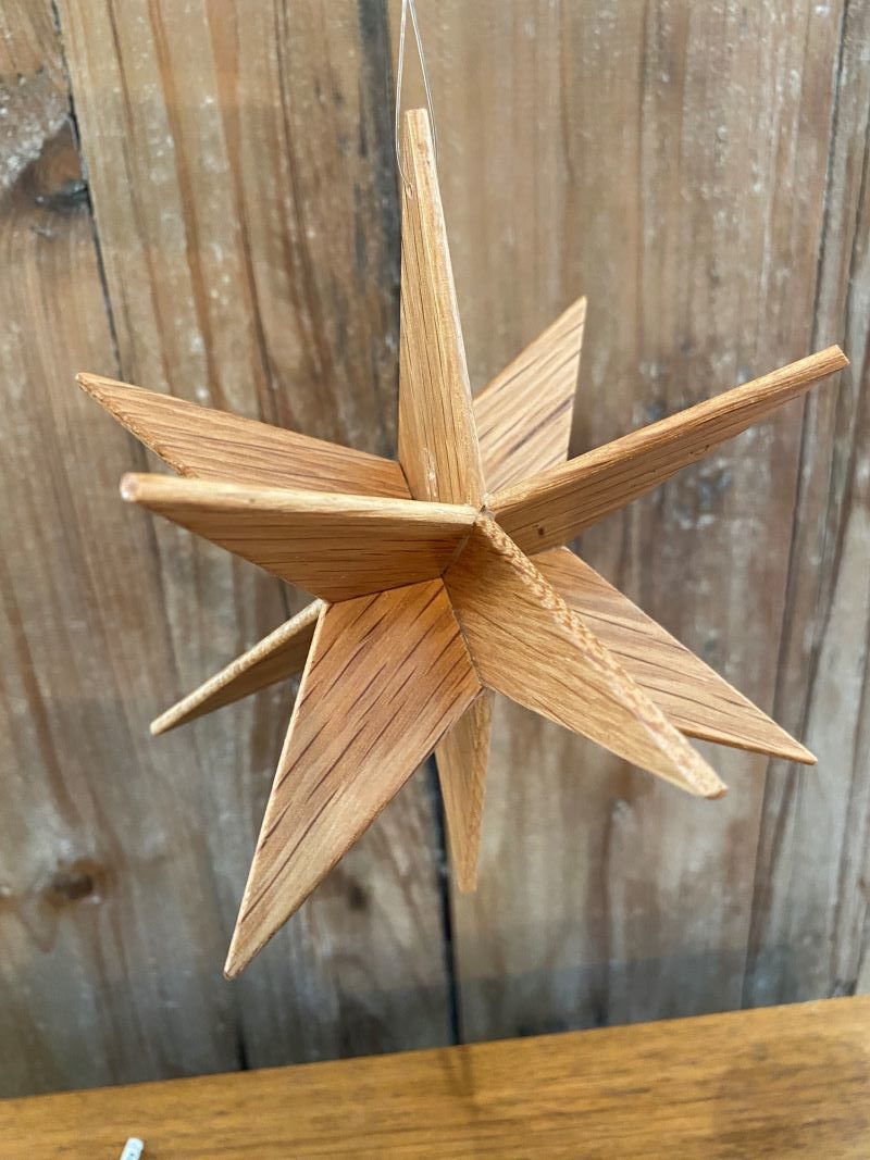 Wooden Moravian Star, Maple - Old Salem Museums & Gardens