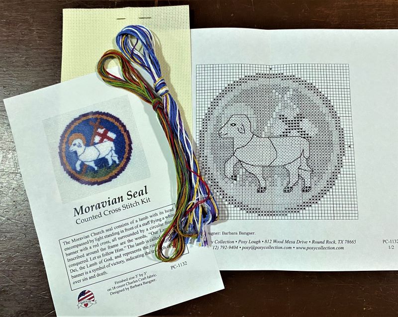 Moravian Seal Counted Cross Stitch Kit - Old Salem Museums & Gardens