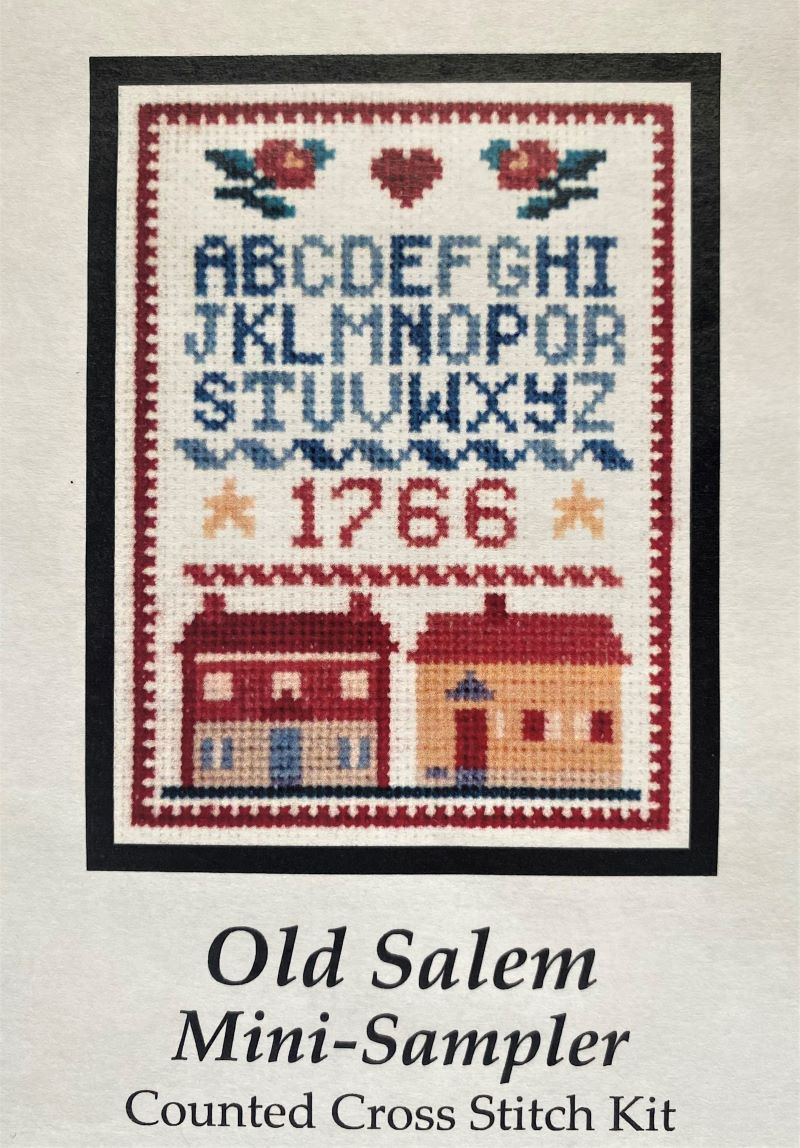 Old Salem Mini Sampler Counted Cross Stitch Kit - Old Salem