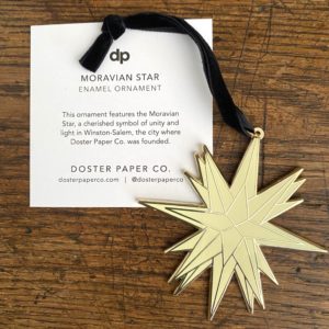 Moravian Star Enamel Ornament